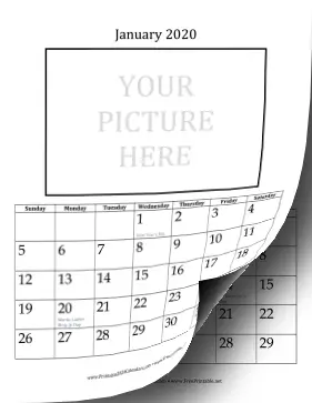 2020 Picture 4x6 Calendar