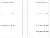 01/13/2020 Weekly Calendar-landscape calendar