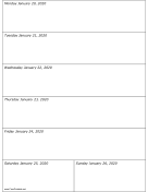 01/20/2020 Weekly Calendar-portrait calendar