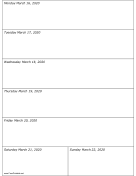 03/16/2020 Weekly Calendar-portrait calendar