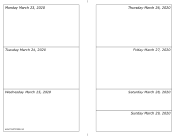 03/23/2020 Weekly Calendar-landscape calendar