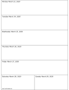 03/23/2020 Weekly Calendar-portrait calendar