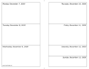 12/07/2020 Weekly Calendar-landscape calendar