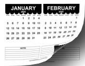 2020 Cute Scallop Calendar calendar