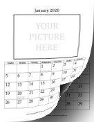 2020 Picture 4x6 calendar